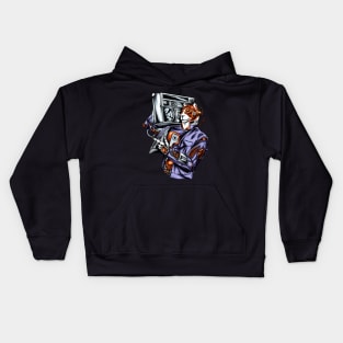 Tiger Hip Hop Illustration Kids Hoodie